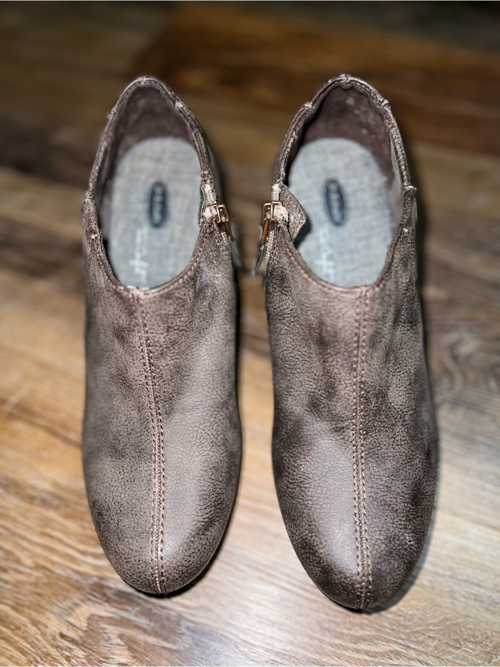 Dr. Scholl’s True Comfort Harlie Wedge Ankle Booties - Brown, Size 8 - Picture 6 of 10